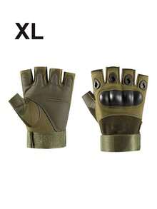 Găng tay chiến thuật hở ngón chống trượt, có khóa dán, nhẹ, thoáng khí, phù hợp cho cả nam và nữ, thích hợp cho các hoạt động ngoài trời như bắn súng, săn bắn, leo núi, đạp xe, trượt tuyết, tập tạ và các dụng cụ thể thao khác. - Nhiều màu - Xem 18