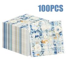 100/60/20 chiếc khăn ăn dùng một lần kích thước 13 * 13 inch với họa tiết hoa caro xanh trắng, có nền caro xanh trắng và họa tiết hoa màu be/kem. Thích hợp cho các bữa tiệc theo chủ đề Pháp, mộc mạc, cổ điển và tươi mới, bàn ăn hàng ngày, tiệc trà chiều, dã ngoại, tụ họp ngoài trời, các sự kiện theo chủ đề mùa xuân, tiệc sinh nhật gia đình, tiệc cưới và trang trí nhà hàng. - Xem 16
