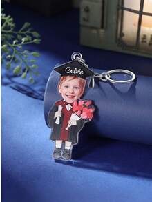 Customized Graduation Commemorative Keychain Gift, Customized Photo Keychain, Photo Graduation Cap Acrylic Pendant, College Graduation Gift, Women's Gift, Men's Gift - Multicolor - View 7