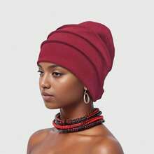 1 chiếc băng đô co giãn cho nữ, khăn trùm đầu mềm mại, mũ cho người hóa trị, mùa hè, đi biển. - A - Xem 17