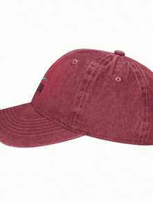 Jackson State Vintage Washed Distressed Baseball Cap Golf Dad Hat For Men Women - Đỏ - Xem 3