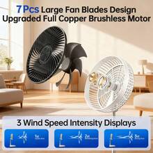 Outdoor Aluminum Alloy Foldable Fan, Portable Remote Control Quiet Timed Vertical Telescopic 7200mAh High Airflow Long Lasting Battery, Multifunctional Fan For Home & Camping - Other - View 7