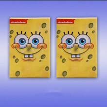 SpongeBob SquarePants 限量版卡通人物纪念收藏扑克牌，高品质INS风格花卉边派对扑克牌 - 彩色 - 查看 4