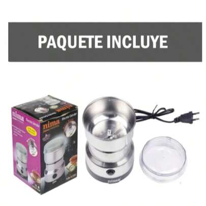 Molinillo de especias, potente molinillo de granos de café eléctrico de 150 W con 4 cuchillas, 10.1 fl oz, mini molino de granos secos multifunción para granos de grano, nueces, condimentos de granos