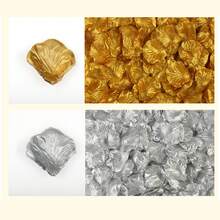 3000pcs Gold Artificial Rose Petals, Handmade Romantic Flowers For Wedding, Party, Room Decor, Home Decoration, Birthday, Valentine's Day Gift, Practical And Decorative - Gold - View 4