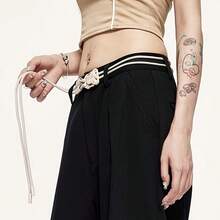 Thắt lưng khóa tối giản unisex, thiết kế độc đáo, dây thắt lưng bện kiểu dáng thường ngày dành cho quần. - Nhiều màu - Xem 1
