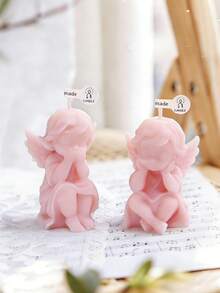 3D天使蜡烛系列采用优质香氛大豆蜡手工制作，共有3款迷人造型和3款梦幻香氛：香格里拉、香草和檀香。迷你天使蜡烛工艺精湛。 - 小天使香薰 - 查看 1