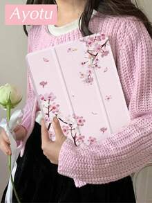 Ayotu 樱花图案平板电脑保护套/Kindle电子阅读器保护套，兼容iPad Air 8 (M4) 2026款（11/13英寸），第十代，Air 4/Air 7/9.7英寸，Galaxy Tab A9 Plus，Kindle（第十一代-2024年发布）（6英寸），Kindle Paperwhite第十二代2024款，时尚简约的节日礼物 - 彩色 - 查看 3
