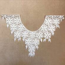 New Korean Style Dress Lace Small Cape All-Matching Hollow Blouse Women's Summer Small Coat Small Waistcoat Sleeveless Shirt - Kiểu treo (màu trắng) - Xem 12
