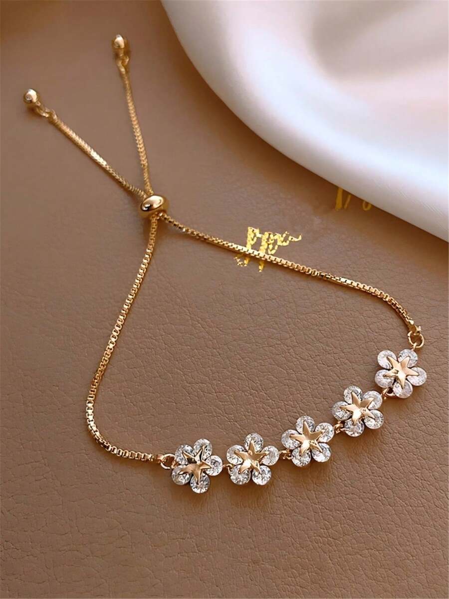 1条花朵可调节手链 - 花朵 - 查看 1