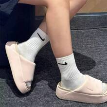 Nike Calm Elevation女士耐磨休閒拖鞋 - 粉色 - 查看 5