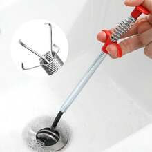 Flexible Drain Clog Remover Tool, Extra Long Plumbing Snake Hair Catcher With 4-Prong Grabber Claw, Heavy-Duty Spring Reacher For Kitchen Sink, Bathroom Tub, Sewer & Dropped Items (78 Inch) - 78 Inch - View 4
