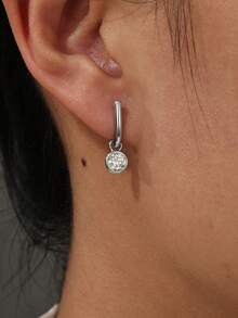 S925 银镶嵌莫桑石 2 克拉女士婚礼/派对礼物 - 彩色 - 查看 7