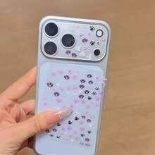 1x Súper lindo protector de lente de cámara de teléfono con diseño de pata de gato rosa y negro - Película protectora de lente de cámara transparente. Compatible con 17 Pro / 17 Pro Max. Un film de protección de cámara resistente a los arañazos, duradero y con estilo. - Multicolor - Ver 1