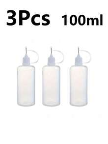 1/3pcs 30ml Empty Glue Bottles With Precision Applicator Tips, Refillable Liquid Dispenser Bottles/Dropper Bottles, Easy Squeeze Applicator, Suitable For Paper Crafts DIY, School - Multicolor - View 11