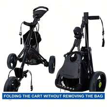 Golf Cart Storage Bag - Push/Pull Golf Cart Rear Storage Bag - Bag Closure Push Cart Net Bag Push Cart Accessories, Halloween & Christmas Hot Selling, Golf Cart Accessories - Multicolor - View 3