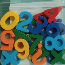 Letras e Números magnéticos - Multicolorido3 - Visão 3