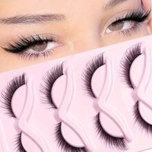 LIMEIKAI 5 Pairs Eye False Eyelashes Natural Volume Curly Makeup Lash Extension For Daily Party Wear 16mm - View 5