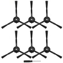 Bộ 6 chổi quét cạnh tương thích với máy hút bụi robot S8 Pro Ultra, S7 Max Ultra, Qrevo, Qrevo Slim, dòng S7 MaxV/S7/Q7Max/Q8 Max/S8/Q7/Q5/S6/S5/S4/E5/E4/E3/E2 - Bộ 6 cái - Xem 1