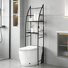 Rangement au-dessus des toilettes - Noir - Voir 6