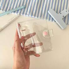 3-Inch Mini Solid Color Photo Album, Idol Photo Album, Small Card Collection Storage Book With 3-Ring Card Sleeves - Multicolor - View 8