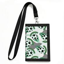 Cartera de cuello plegable 3 veces con diseño de dibujos animados, incluye monedero con cremallera, compartimento para billetes y diseño de llavero. Se puede colgar con correa, cierre de gancho y bucle. - Multicolor - Ver 9