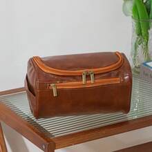 Personalized Toiletry Bag Set, Groomsman Gift, Father's Day Gift, Anniversary Gift, Laser Engraved Leather Travel Set (For Groomsmen Or Men), Men's Gift - Multicolor - View 7