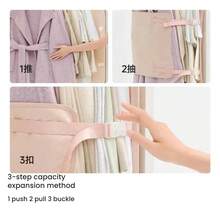 1 pieza Bolsa de almacenamiento plegable para prendas, tamaño 90x58cm Organizador de armario, Bolsa de compresión de ropa ahorradora de espacio - Multicolor - Ver 6