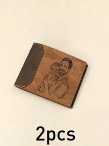 Dompet Foto Kustom, Dompet Pria yang Dipersonalisasi dengan Gaya Vintage Minimalis, Kenang-kenangan Foto Kustom untuk Hadiah Hari Ayah, Dompet Lipat yang Dapat Disesuaikan untuk Suami, Ayah, Hadiah Ulang Tahun, Hadiah Harian yang Bermakna untuk Ulang Tahun dan Acara Spesial - Gading - View 12