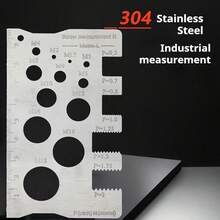 1pc 304 Stainless Steel Screw Measuring Tool, Screw And Bolt Caliper, Durable, Precise Threaded And Distance Measurement, Screw And Nut Gauge, M12 Precise Diameter Caliper, Suitable For All Year Round Use, Happytoday - Ruler - View 8