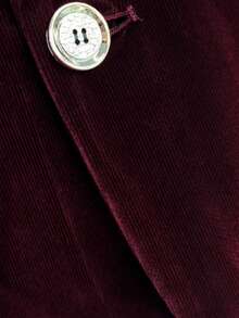 Men's Retro Style Suit Jacket, Men's Gift Suit Jacket, Slim Fit Design, Comfortable And Confident Wear - Burgundy - View 6