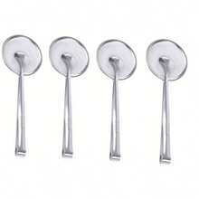 1/2/3/4 件不锈钢滤油勺，煎炸滤勺，食物滤油夹 - 銀色 - 查看 10