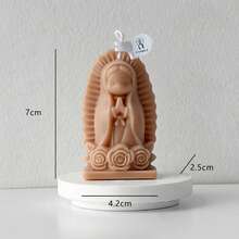 Nến thơm hình Đức Mẹ Đồng Trinh dễ thương | Trái tim | Đế hoa hồng | Hình cô gái cầu nguyện, dùng làm phông nền chụp ảnh, trang trí nhà cửa dịp lễ, quà tặng gia đình, quà ý nghĩa, làm thủ công nguyên khối, 4 màu và mùi hương để lựa chọn. - cô gái cầu nguyện - Xem 11