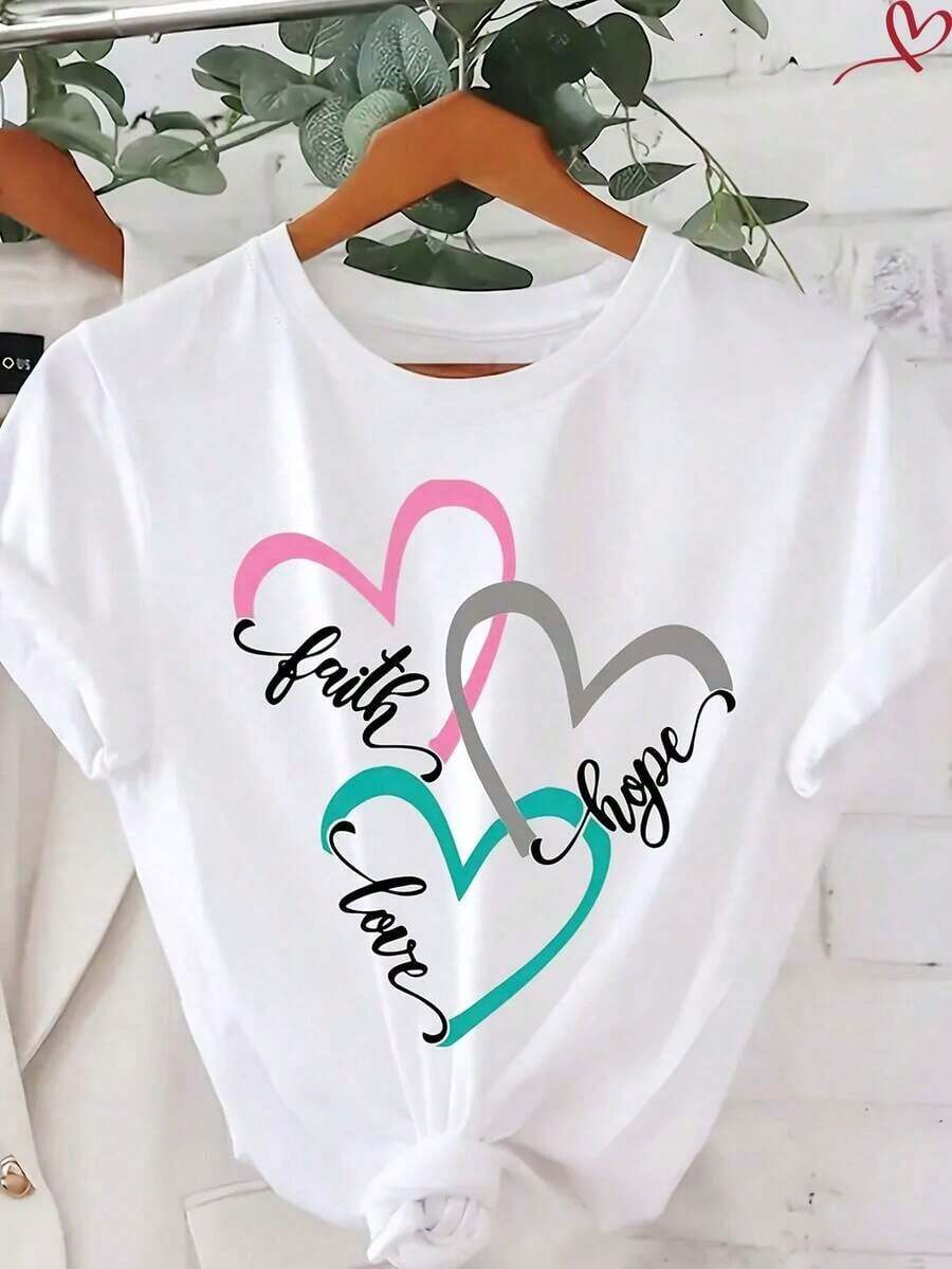 Camiseta de algodón de cuello redondo para mujer, para todas las estaciones, de corte ajustado informal, manga corta, tela suave y transpirable, camiseta interior esencial para actividades diarias y de gimnasio. - Blanco - Ver 1