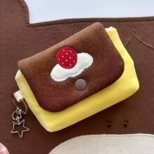 Bolsa de cámara vintage japonesa original tipo pudín - Bolsa de cámara esponjosa retro, CCD, bolsa de cámara compacta, linda y cómoda, estilo dulce que también se puede usar como monedero y portacartas, bolsa de cámara kawaii - pudín - Ver 2