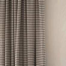 Gingham Pattern Single Panel Curtain, Modern Geometric Pattern Curtain For Bedroom And Living Room - Multicolor - View 3