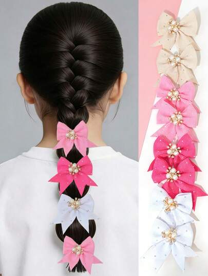 8 chiếc kẹp tóc bằng vải tinh tế kiểu Hàn Quốc dành cho thiếu nữ, phụ kiện tóc đa năng giúp các cô gái giải quyết những tình huống khó xử.