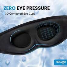Cooling Gel Eye 3D Soft Cold Eye, Eye Pack With Zero Eye Pressure Hot Cold Therapy Blackout Sleep Puffiness, Dark Circles, Dry Eyes, Headaches And Stress Relief - Hồng - Xem 7