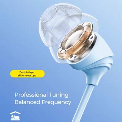 REMAX Wired In-Ear Headphones, Sleep Headphones, Soft Silicone Material