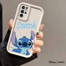 MINISO Disney Stitch Letter Print TPU Phone Case, Compatible With Samsung S26 Ultra/S26 Edge/S26 Plus/S26/S25 Ultra/S25 Plus/S25/S25FE/S25Edge/S24Ultra/S24Plus/S24/S24FE/S23FE/S23Ultra/S23Plus/S23/S22Ultra/S22Plus/S22/S21Ultra/S21Plus/S21/A15/A16/A17/A23/A24/A25/A26/A33/A34/A35/A36/A52/A53/A54/A55/A56/A71/A72/A73, Christmas Gift For Girlfriend - White - View 26