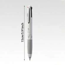 Bolígrafo de 3 colores, bolígrafo retráctil 3 en 1 multicolor con tinta negra, roja y azul de secado rápido, bolígrafo de doble punta CS, bolígrafo multicolor de color apagado, para oficina, escuela, toma de notas, escritura, marcado - Redondo - Ver 6