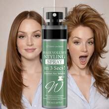 No-Rinse Long-Lasting Volumizing Hairspray, Smooths Frizzy And Flyaway Hair, Creates Soft Styles, Suitable For Work, Outings And Leisure, Smooths Frizzy And Flyaway Hair For A Clean Look, Provides Lightweight Hold And Low Buildability, Suitable For Natural Curls And Waves, Used For Perfect Wild Styling Spray, Unisex, Quick-Drying Oil Control Formula - Full Size - View 9