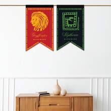 Harry Potter Bộ cờ treo nhà, trang trí tường theo chủ đề Thế giới Phép thuật được cấp phép chính thức, vật trang trí tiệc hoàn hảo và quà tặng sưu tầm dành cho người hâm mộ . - A - Xem 5
