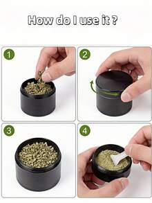 1个专业级40/50/55/63mm宽腔锌合金/塑料手动研磨机，锋利齿轮，高效研磨，经久耐用，最佳母亲节礼物 - 彩色 - 查看 9