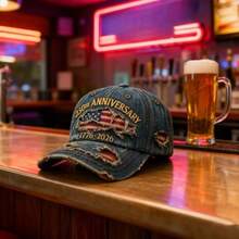 3D Embroidered American 250th Anniversary Casual Hat, Patriotic 1776-2026 Hat, Commemorative Of Traditional American Headwear, And Veterans Adjustable Headcircumference High Quality Embroidered Baseball Hat - 1pc - 查看 4