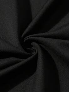 Camiseta de manga corta casual de verano para hombre de talla grande, diseño fácil para personas de gran tamaño, talla grande - Negro - Ver 6