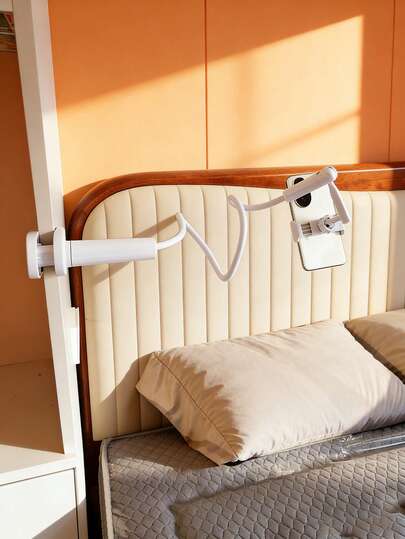 1个升级版70厘米360度旋转平板电脑和手机支架，带螺旋底座、倾斜支架、床头手机和平板电脑支架、配件，适合旅行，可放置Kindle和其他手机（可在床上、桌子上和躺椅上使用）