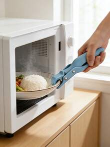 2 chiếc kẹp nhà bếp chịu nhiệt, kẹp nướng, miếng lót nồi, kẹp nấu ăn chống trượt, thích hợp cho lò nướng, lò vi sóng, nồi áp suất, nồi hấp, dụng cụ nhà bếp và phòng ăn thiết yếu - Nhiều màu - Xem 3