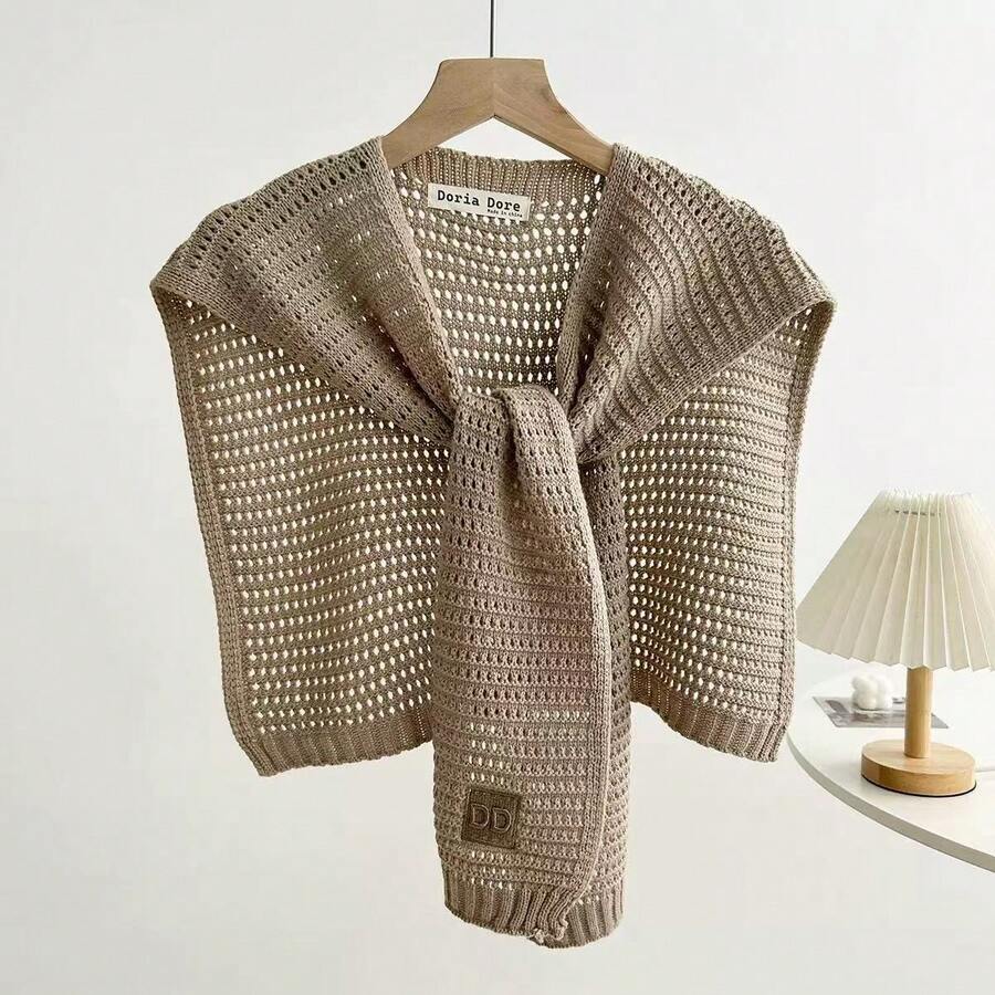 1pc Solid Dickey Collar Simple Plain Faux Collar - Mocha Brown - View 1