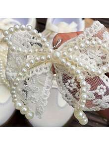 2 chiếc kẹp giày nơ ren đen trắng thời trang, phụ kiện hoàn hảo cho giày cao gót và giày thể thao, quà tặng lý tưởng cho sinh nhật, tiệc tùng, đám cưới, lễ tốt nghiệp. - Xem 5